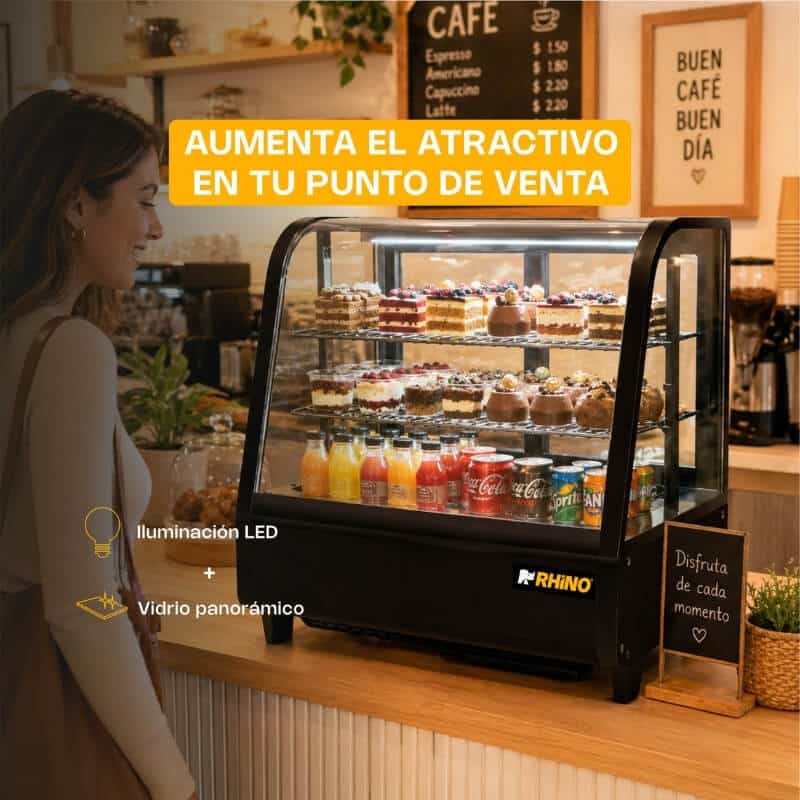 VIREMO-100L RHINO Vitrina Refrigerada de Mostrador - Imagen 5