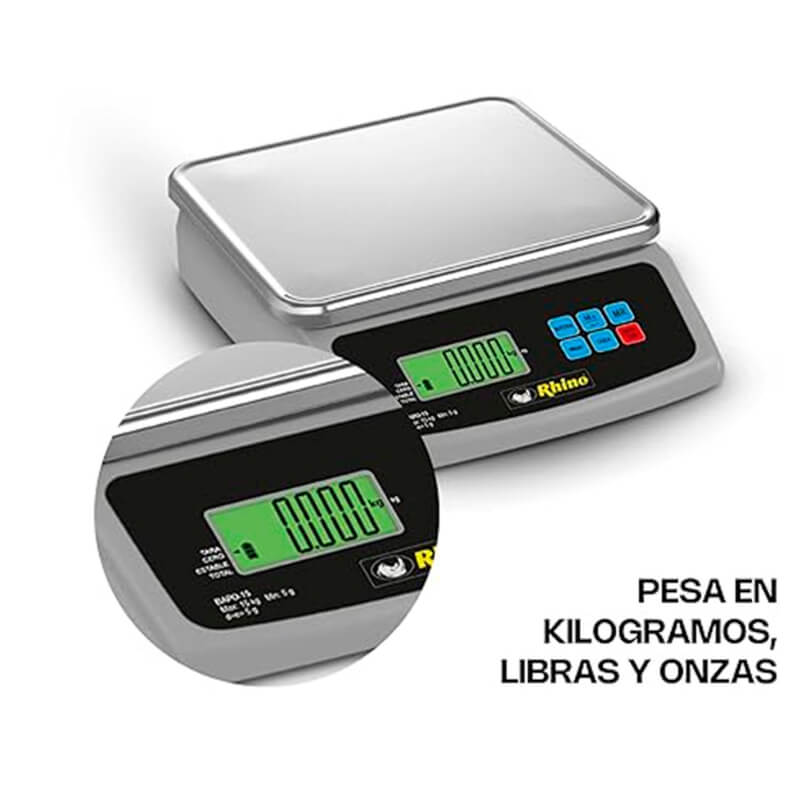 BAPO-15 RHINO Báscula Electrónica Porcionadora 15 kg - Imagen 5
