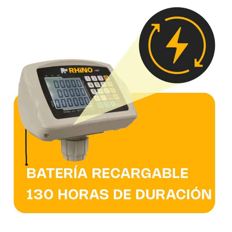 I-SEP RHINO Indicador para Plataforma Peso, Precio y Total con Puerto USB - Imagen 5
