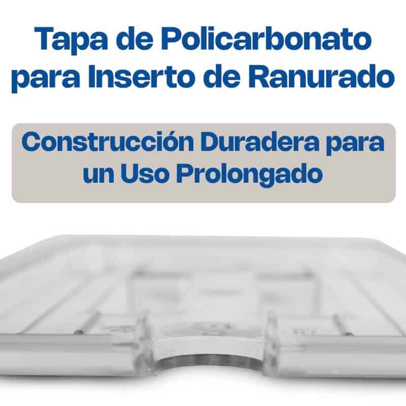 TATEPO-RA CALEDONIA Tapa de Inserto Tercio Ranurada de Policarbonato 32 x 17 x 1 cm - Imagen 6