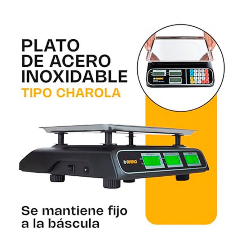 BARCOM-40 RHINO Bascula Peso - Precio 40 kg - Imagen 6