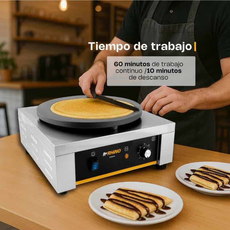 CREPE-40 RHINO Crepera Eléctrica con Plato de 40 cm - Imagen 6