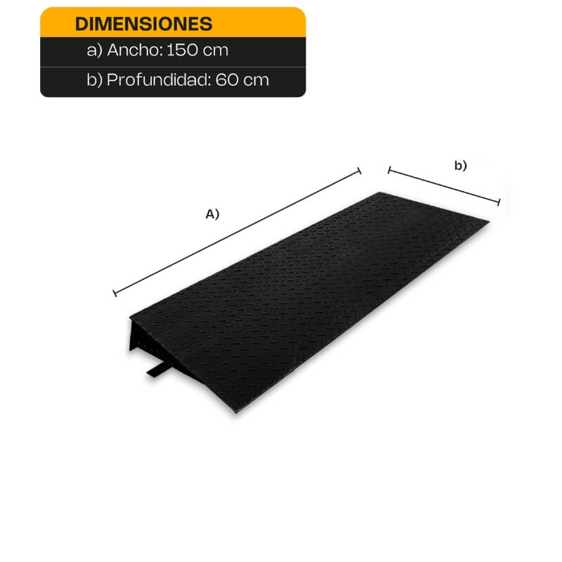 RAMP-15 RHINO Rampa para Plataforma de Bajo Perfil 3 Toneladas - Imagen 6