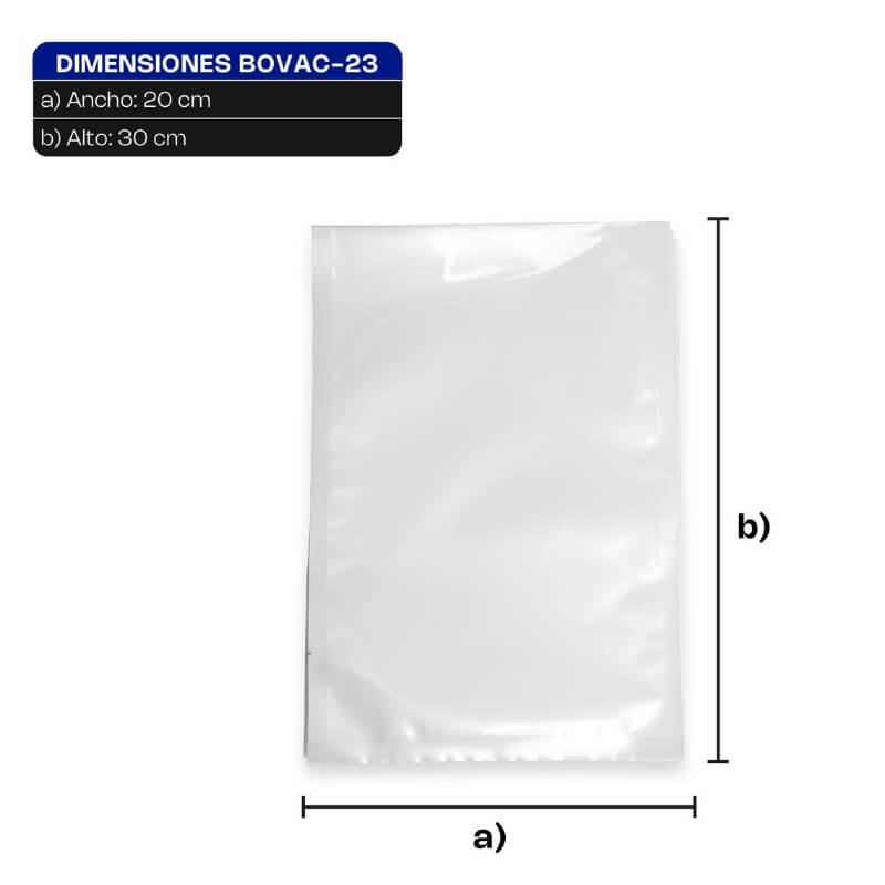 BOVAC-23 RHINO Bolsa para Empacadora al Vacío 20 x 30 cm - Imagen 6