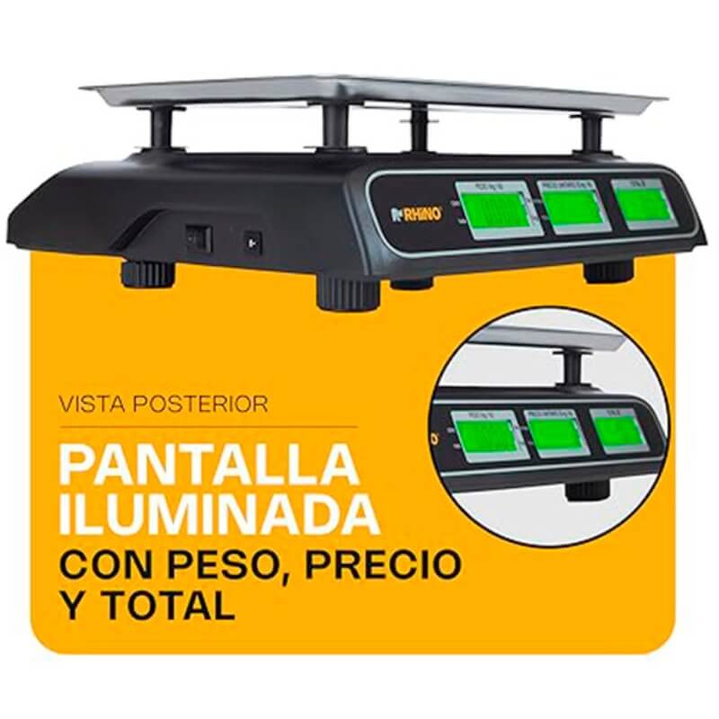 BARCOM-40 RHINO Bascula Peso - Precio 40 kg - Imagen 8