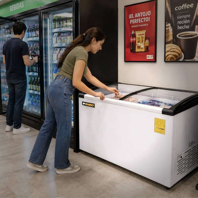 CONGECRI-10C RHINO Congelador Tapa de Cristal 9.2 ft3 / 283 L - Imagen 8