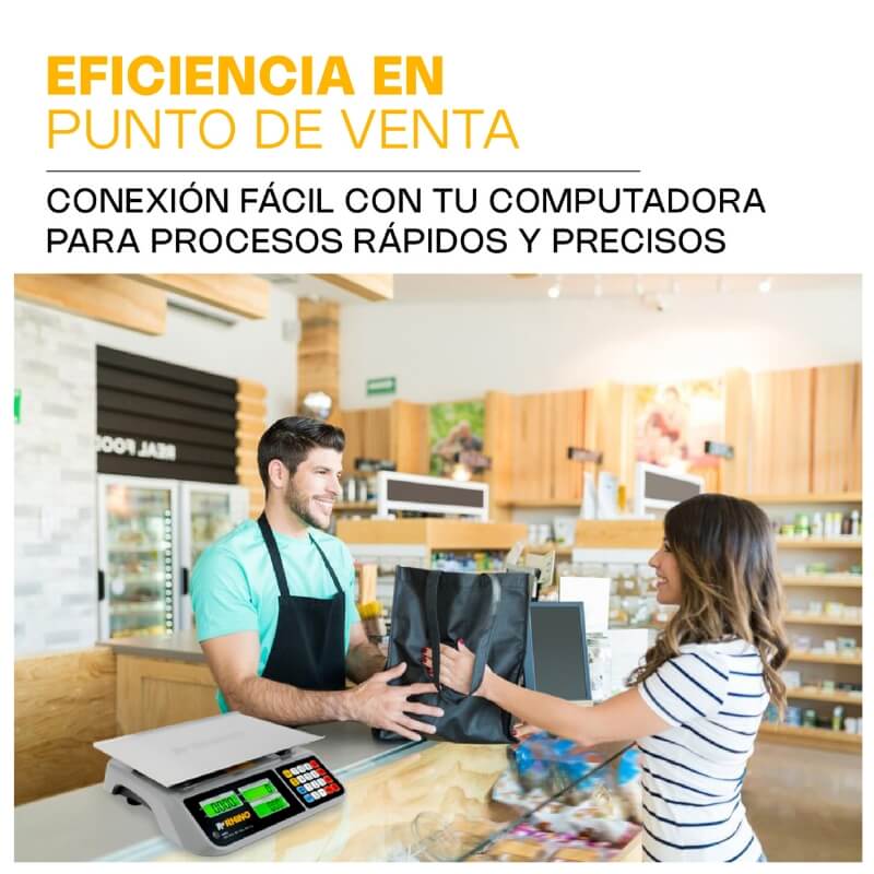 BAR-10 RHINO Bascula Peso - Precio con Puerto USB 60 kg - Imagen 8