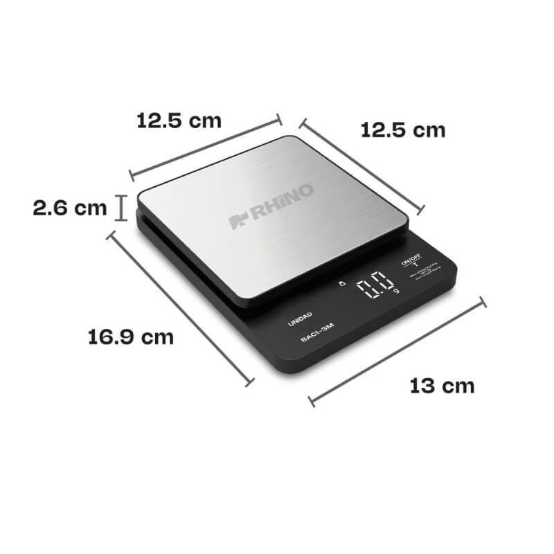 BACI-3M RHINO Báscula Digital de Precisión de 0.1 g con Capacidad de 3 kg - Imagen 9