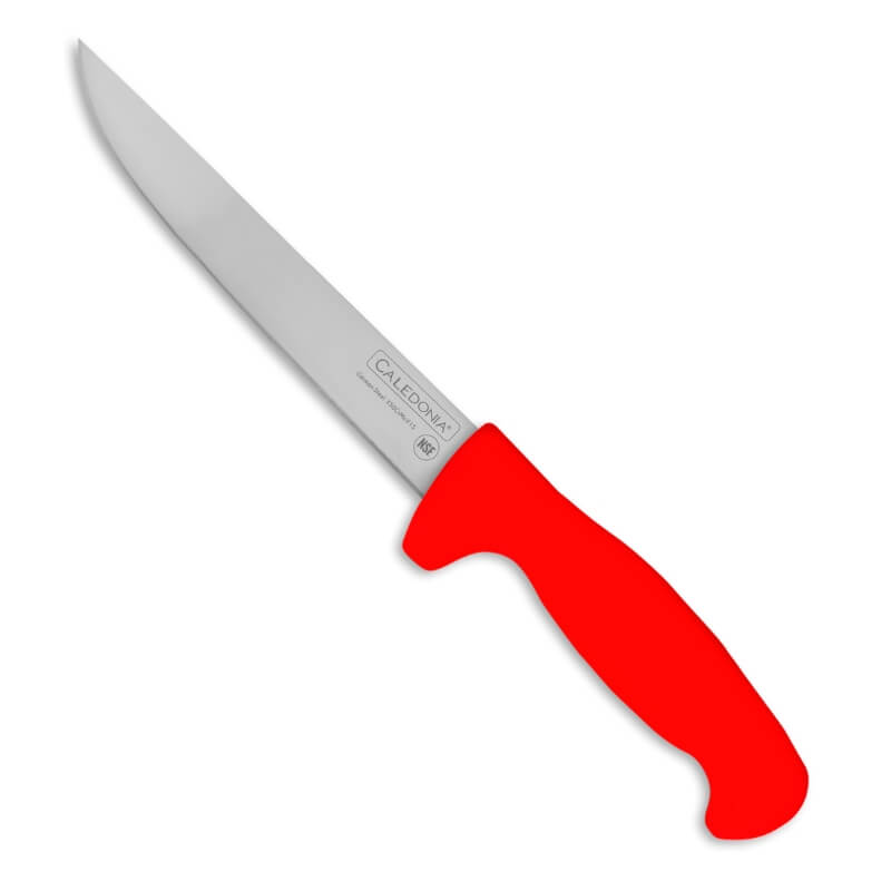 CADER-8R CALEDONIA Cuchillo Deshuesador Recto 8" Rojo